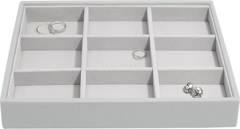 Szkatułka na biżuterię Stackers 9 komorowa classic kamienna szarość