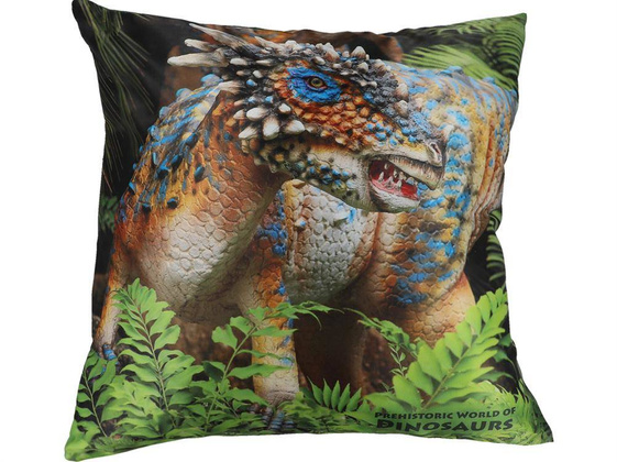 Poduszka z wypełnieniem/suwak - Prehistoric  World of Dinosaurs (CARMANI)