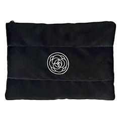 Kosmetyczka damska pikowana duża, wodoodporna czarna 22 x 31cm KS144CZ