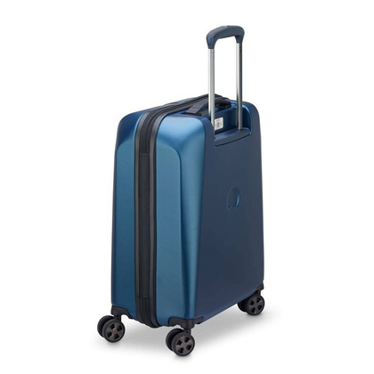 Delsey Promenade Hard mała niebieska walizka kabinowa na kółkach 55 cm