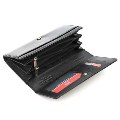 Pierre Cardin Duży skórzany portfel damski