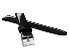 MINET Czarny skórzany pasek o wysokim połysku GLAMOUR - 18