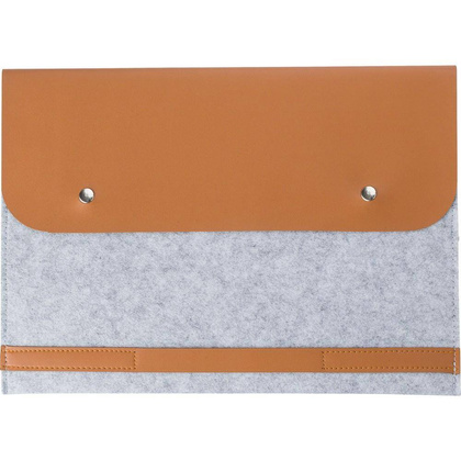 Etui na laptopa 14" z filcu RPET, teczka na dokumenty