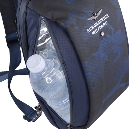 Plecak na jedno ramię AERONAUTICA MILITARE Camou Niebieski