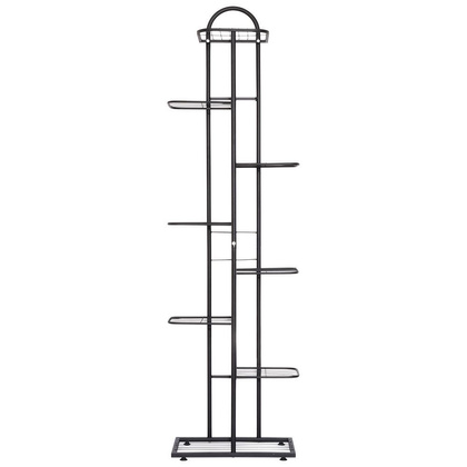 Kwietnik 8-poziomowy na doniczki metalowy czarny 153 cm