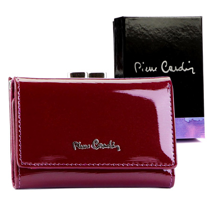 Nieduży portfel skórzany damski Pierre Cardin 