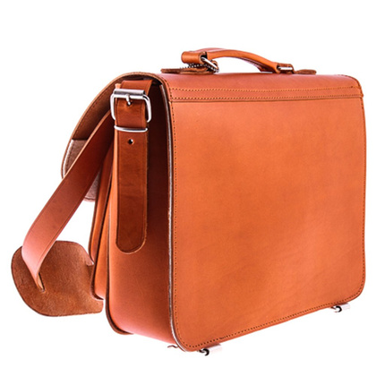 TECZKA SKÓRZANA 3W1 KEMER VOOC Vintage  P13 BRĄZOWA