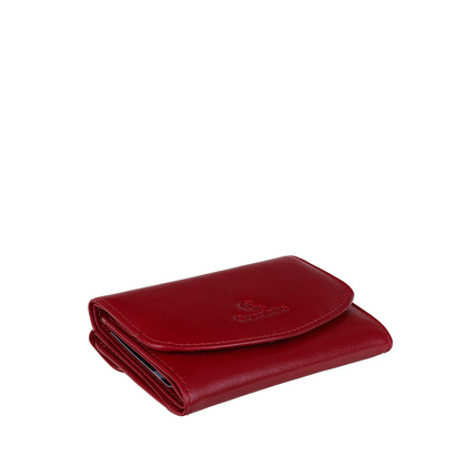 Czerwony portfel damski skórzany Canaletto – elegancja, funkcjonalność i ochrona RFID PD1201cs165