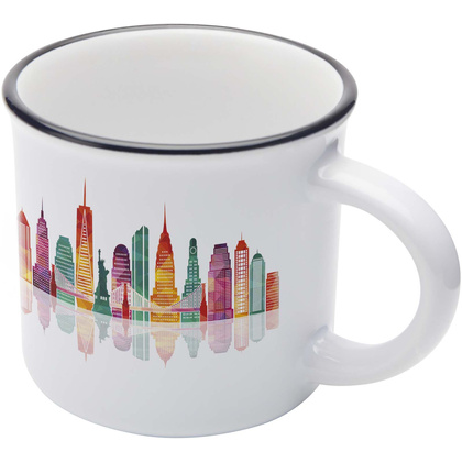 Bari kubek ceramiczny z nadrukiem sublimacyjnym o pojemności 240 ml