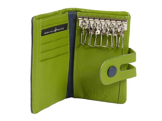 BH-285 UTAH Portfel damski skórzany Granatowy