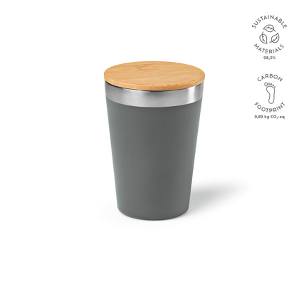 Kubek podrózny Don ze stali nierdzewnej z recyklingu 390 ml