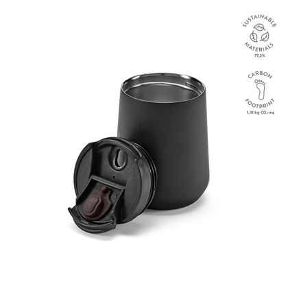 Kubek podrózny Eufrat ze stali nierdzewnej z recyklingu 420 ml