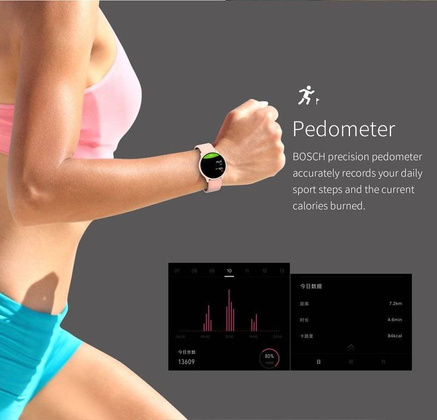 SMARTWATCH G. Rossi G.RSF1-4C2-1 rosegold/black + dodatkowy PASEK (zg309b)