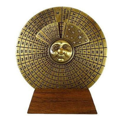 Mosiężny kalendarz wieczysty H27