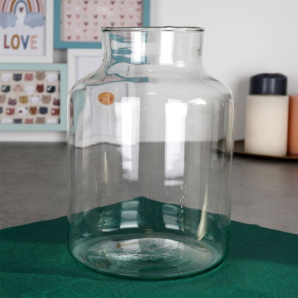 Wazon na kwiaty dekoracyjny szklany 20 cm