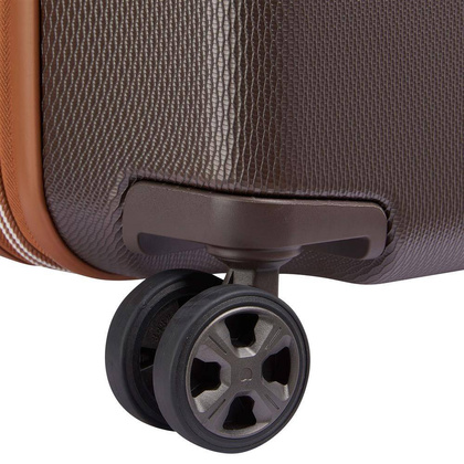 Delsey Chatelet Air 2.0 Mała twarda brązowa walizka kabinowa na kółkach 55 cm