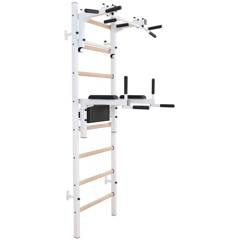 Drabinka gimnastyczna drewniano metalowa z drążkiem i akcesoriami BenchK 232W