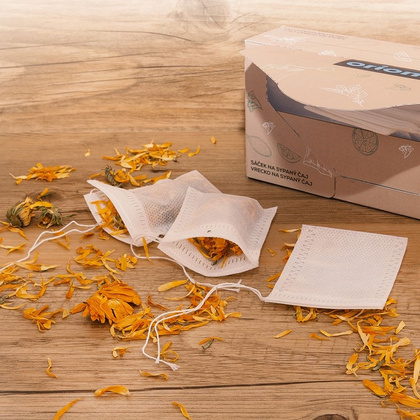 Torebki tekstylne do zaparzania herbaty woreczki do parzenia ziół kawy filtr 50 sztuk