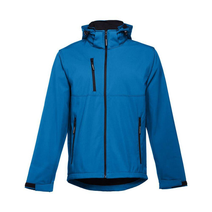 THC ZAGREB. Męska kurtka softshell z poliestru i elastanu