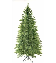 Choinka sztuczna PE10 220 cm FULL PE zielona jasne końcówki z metalowym stojakiem