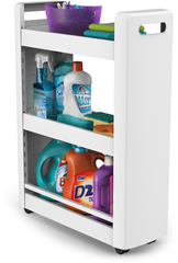 Wielofunkcyjna szafka na kółkach Biała