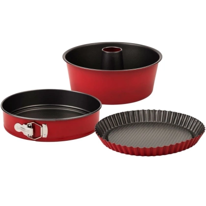 Forma do pieczenia ciasta tarty babki z kominem tortownica zestaw komplet form TAURUS