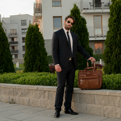 Torba podróżna na kołach McKlein Ohare 17" Brązowa