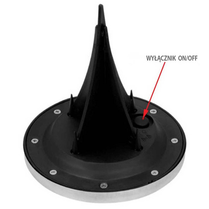 lampa solarna 8 LED SMD do wbicia w podłoże kpl. 4 szt.