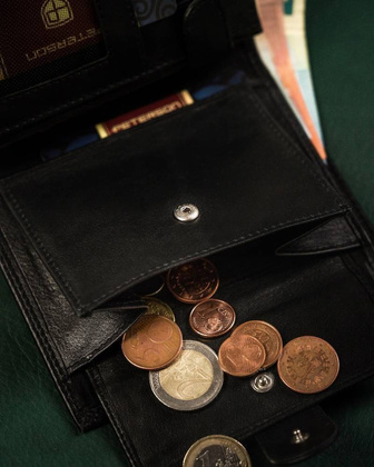 Duży, skórzany portfel męski z systemem rfid