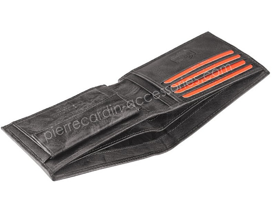 Portfel skórzany męski PIERRE CARDIN FOSSIL TILAK12 8805 RFID Niebieski