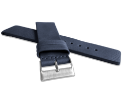 LAVVU Granatowy gładki pasek PLAIN z luksusowej skóry Top Grain - 24