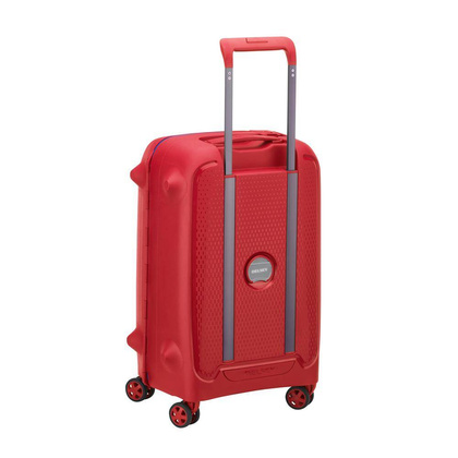 Delsey Moncey Mała twarda czerwona walizka kabinowa na kółkach 55 cm