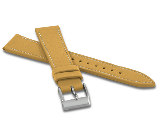 LAVVU Ochrowy wodoodporny pasek DAVINCI z luksusowej skóry Top Grain - 18