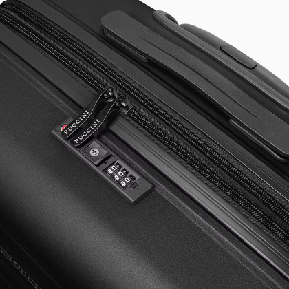 Średnia walizka PUCCINI SEOUL PP028B 1 Czarna