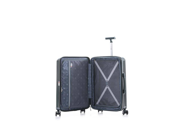 LYS Paris Porto Duża twarda zielona walizka na kółkach 76 cm