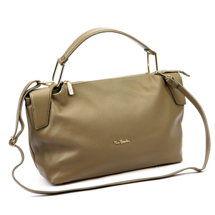 Klasyczna skórzana torebka Pierre Cardin 