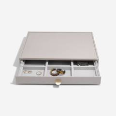 Szkatułka na biżuterię Stackers 9 komorowa supersize taupe z szufladą