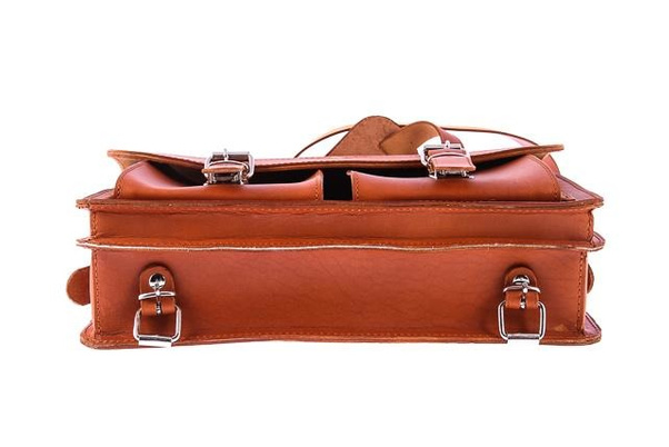 Klasyczna teczka / plecak KEMER VOOC Vintage P12 brąz