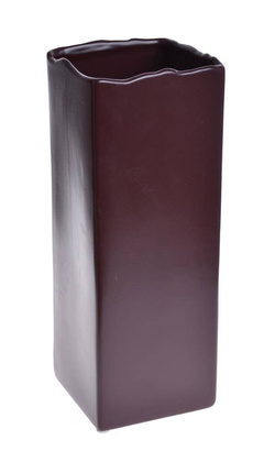 Wazon prostokąt bordowy średni