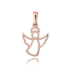 MINET Elegancki złoty wisiorek z różowego złota anioł Au 585/1000 0,55g