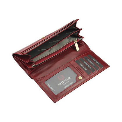 Portfel damski skórzany VALENTINI 5702 G18 Czarny