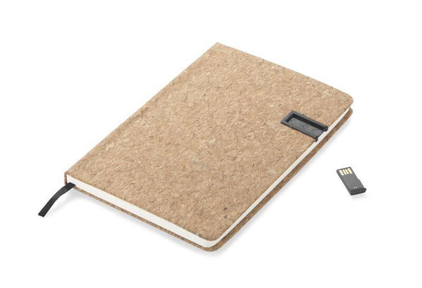 Notes MENTE z pamięcią USB 16GB, A5 Czarny