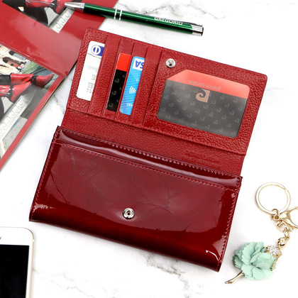 Pierre Cardin Duży skórzany portfel damski