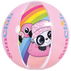 PIŁKA PLAŻOWA DMUCHANA PANDA 40CM 53014 RÓŻOWY