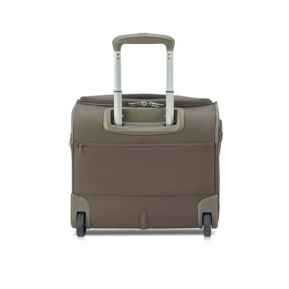 Delsey Helium DLX mała brązowa walizka kabinowa na kółkach 55 cm pilotka