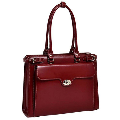 Torba damska na laptop 15,6" McKlein Winnetka Czerwona