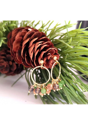 Kolczyki Koła małe KWARC 925