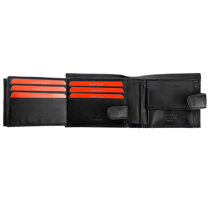 PORTFEL SKÓRZANY Pierre Cardin YS606 323A czarny