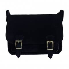 Zamszowa listonoszka ,chlebak  Vera Pelle ,pojemna przewieszka A5 VPZ435T