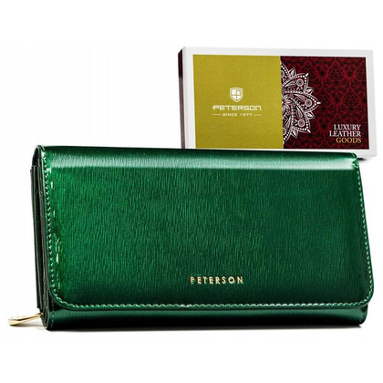 Portfel damski skórzany PELLUCCI PTN 421077-SH-1 fioletowy